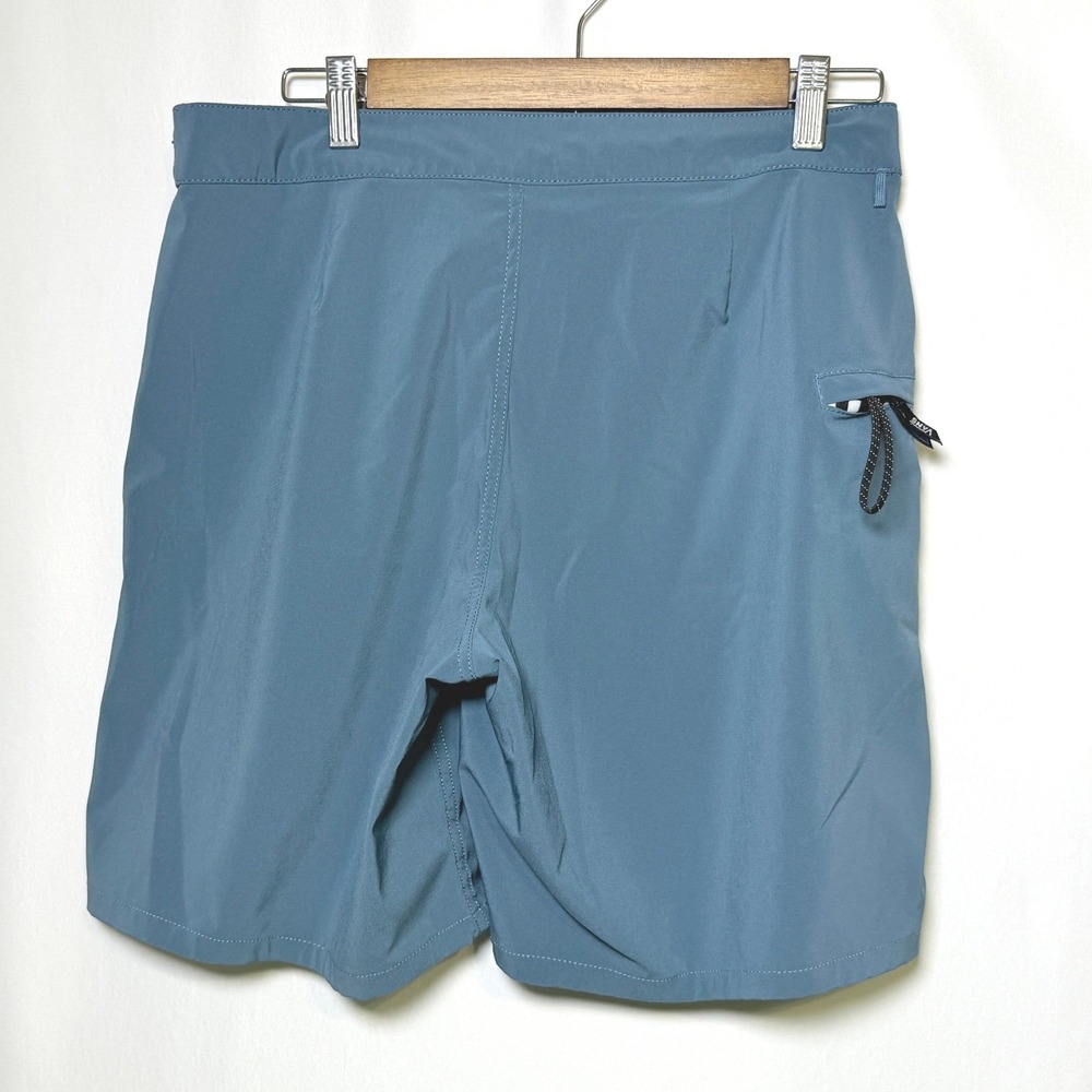 Vans Mens Board Shorts Blue Checkerboard Logo Swim Trunks Size 31 VN0A3HNY - Picture 6 of 11